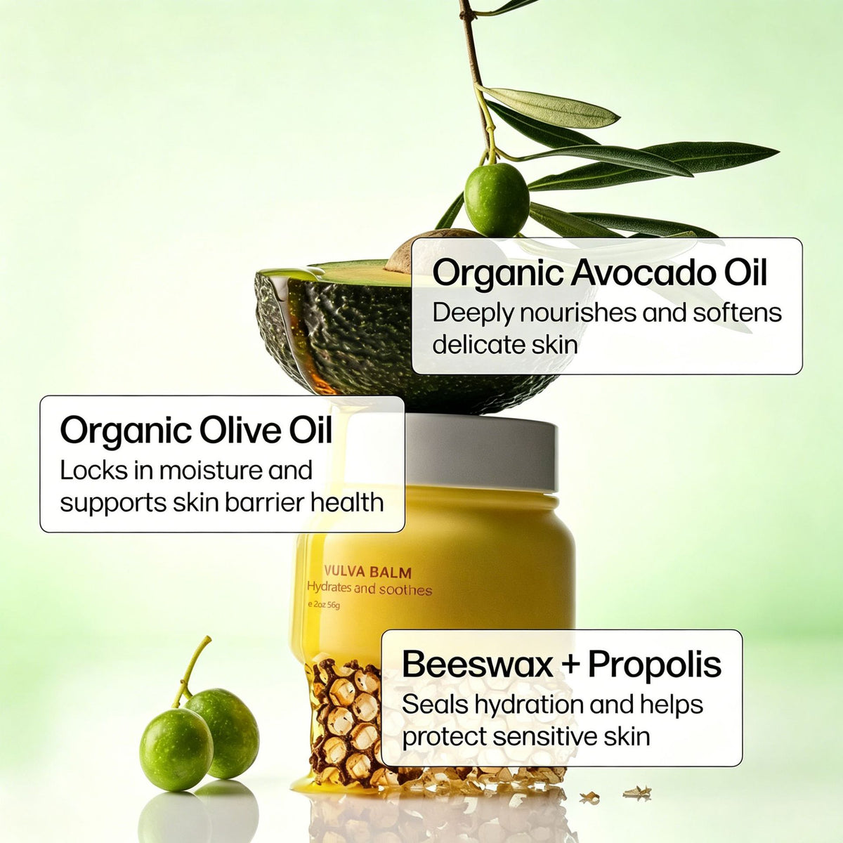 Evora Organic Vulva Balm – Gentle Moisturizing Balm for Intimate Skin