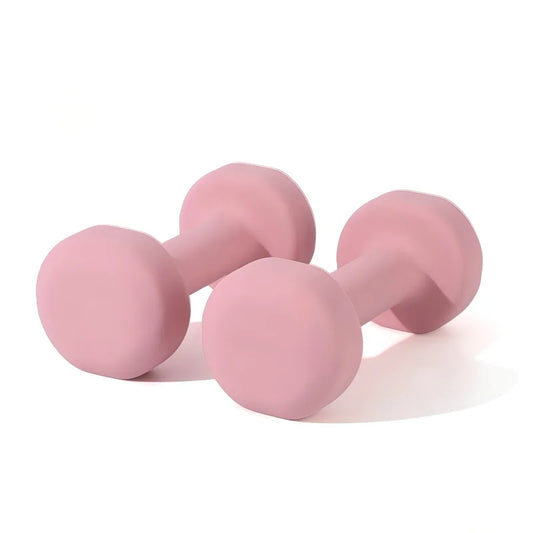 Evora Coated Cast Iron Dumbbells – Light Hand Weights for Home Workouts, Yoga & Pilates