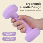Evora Coated Cast Iron Dumbbells – Light Hand Weights for Home Workouts, Yoga & Pilates
