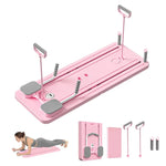 Evora Foldable Pilates Reformer – Portable Core Trainer with Resistance Bands & Phone Holder