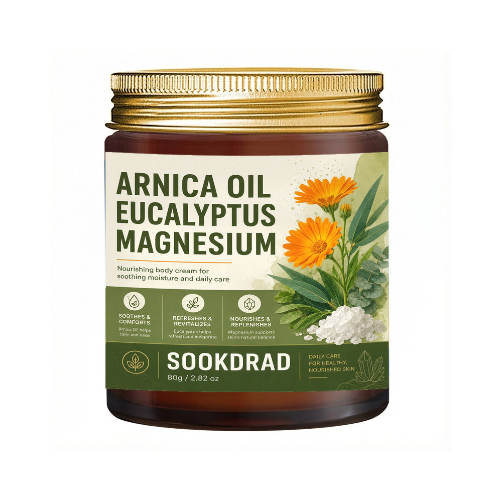Evora Arnica, Eucalyptus & Magnesium Cream – Soothing Repair Cream for Dry Skin