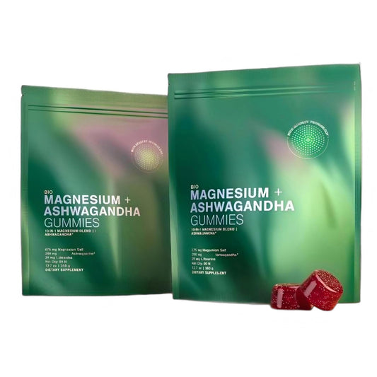 Evora Magnesium + Ashwagandha Gummies – 60 Count