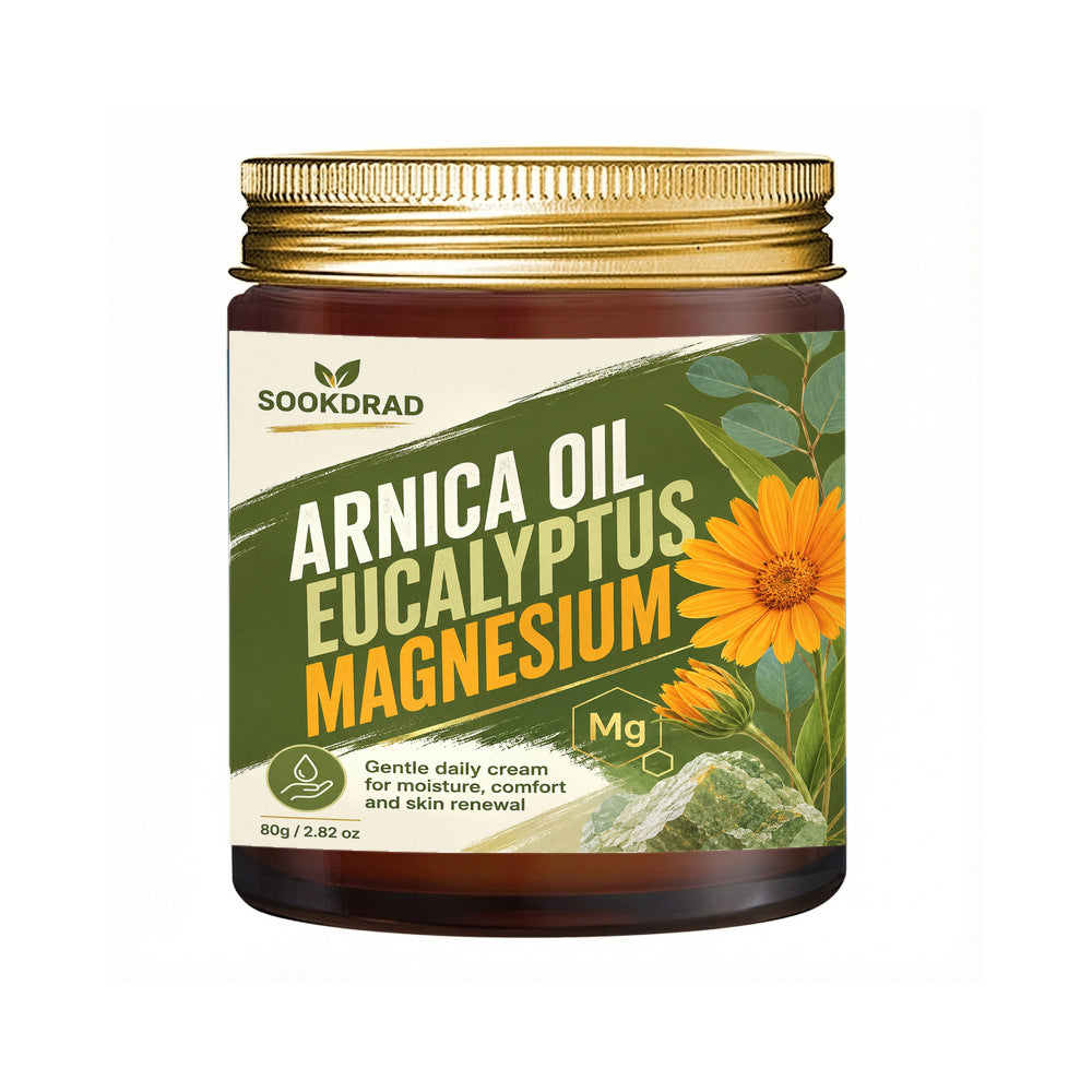 Evora Arnica, Eucalyptus & Magnesium Cream – Soothing Repair Cream for Dry Skin