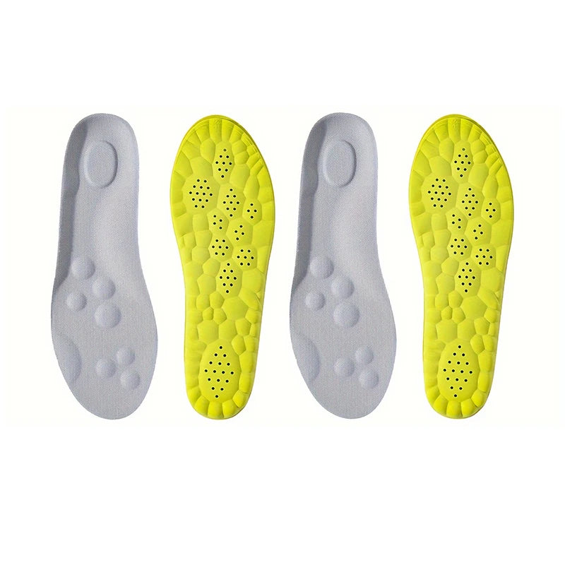 Evora Latex Sports Insoles – Cushioned Arch Support Insoles, Breathable & Odor-Control
