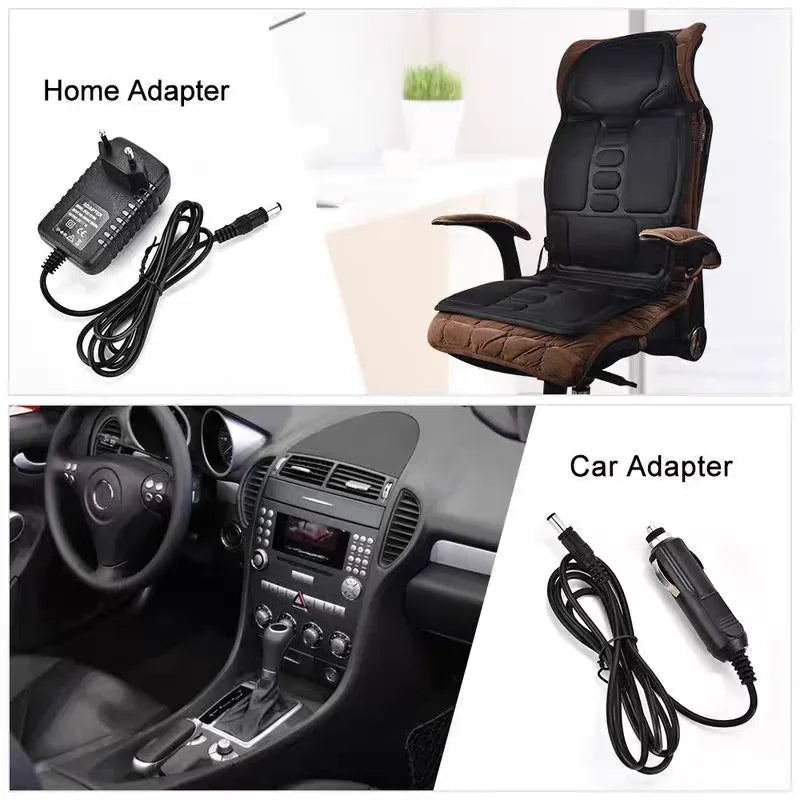 Evora Massage Seat Cushion – Heated Vibration Massager for Car, Home & Office