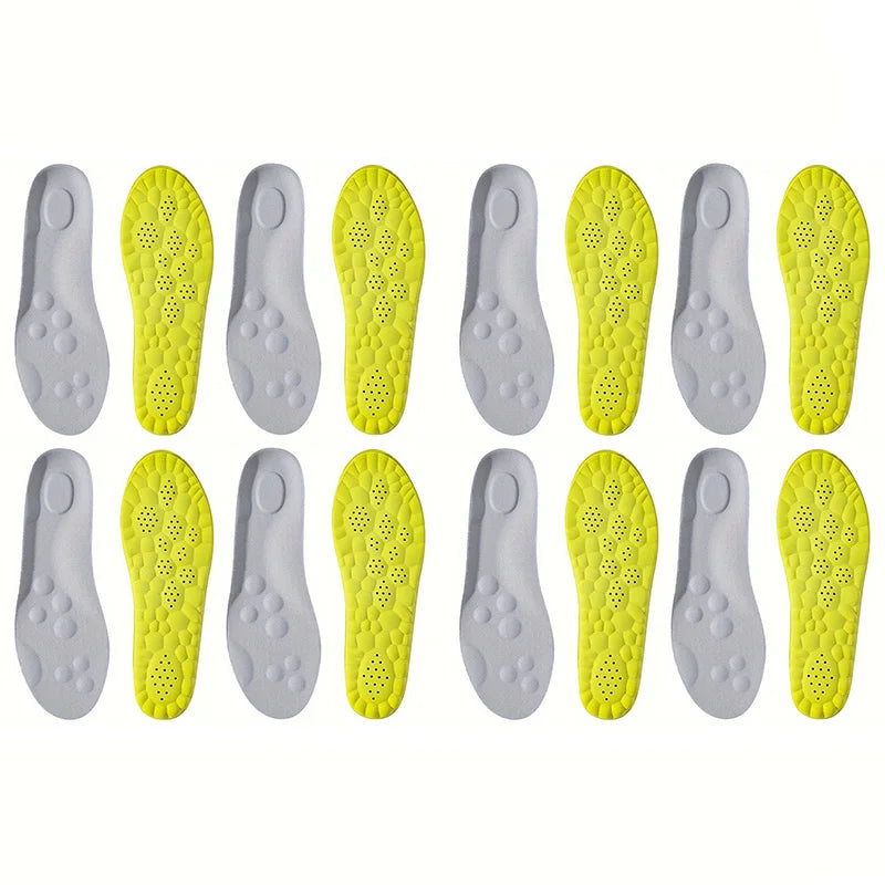 Evora Latex Sports Insoles – Cushioned Arch Support Insoles, Breathable & Odor-Control