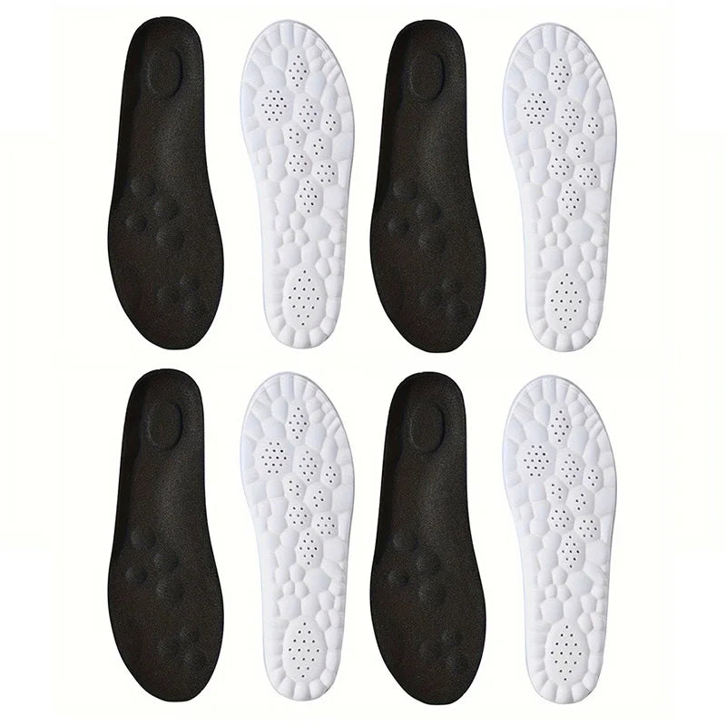 Evora Latex Sports Insoles – Cushioned Arch Support Insoles, Breathable & Odor-Control