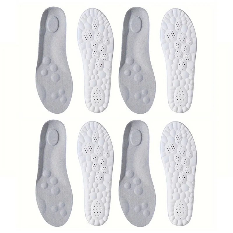 Evora Latex Sports Insoles – Cushioned Arch Support Insoles, Breathable & Odor-Control