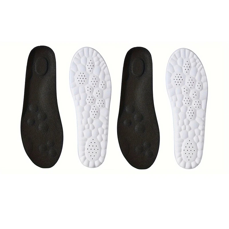 Evora Latex Sports Insoles – Cushioned Arch Support Insoles, Breathable & Odor-Control