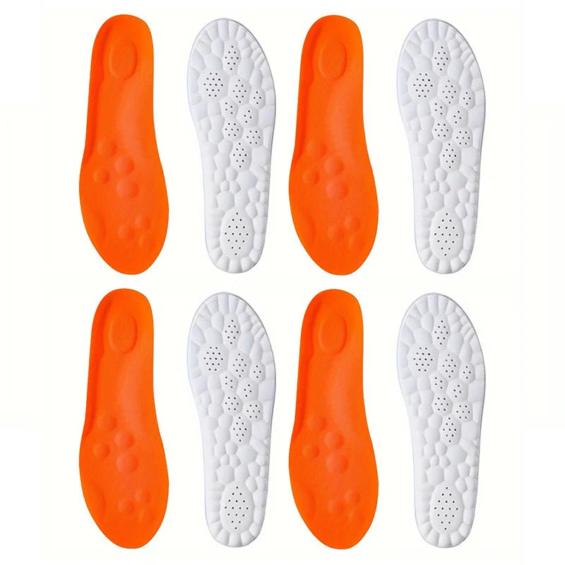 Evora Latex Sports Insoles – Cushioned Arch Support Insoles, Breathable & Odor-Control
