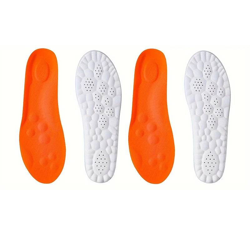 Evora Latex Sports Insoles – Cushioned Arch Support Insoles, Breathable & Odor-Control