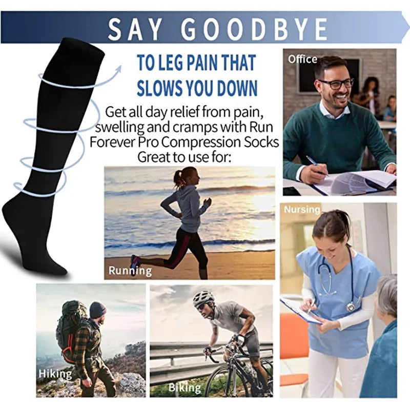 Evora Compression Socks – Anti-Fatigue Sports & Travel Socks for Men and Women