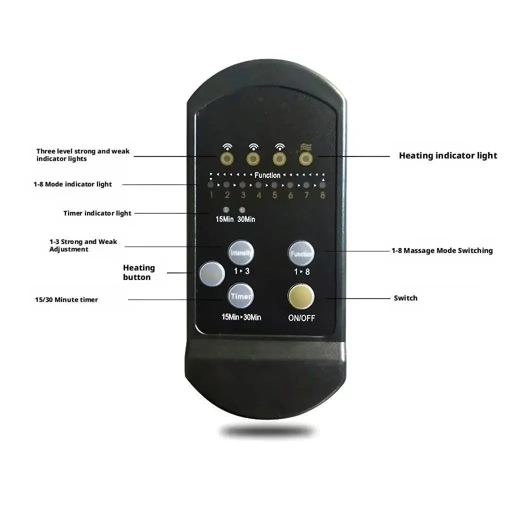 Evora Massage Seat Cushion – Heated Vibration Massager for Car, Home & Office