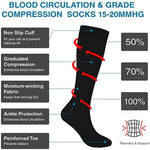Evora Compression Socks – Anti-Fatigue Sports & Travel Socks for Men and Women