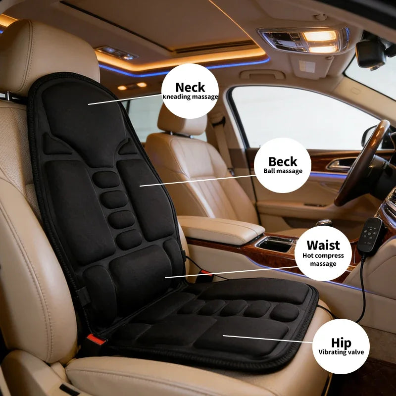 Evora Massage Seat Cushion – Heated Vibration Massager for Car, Home & Office