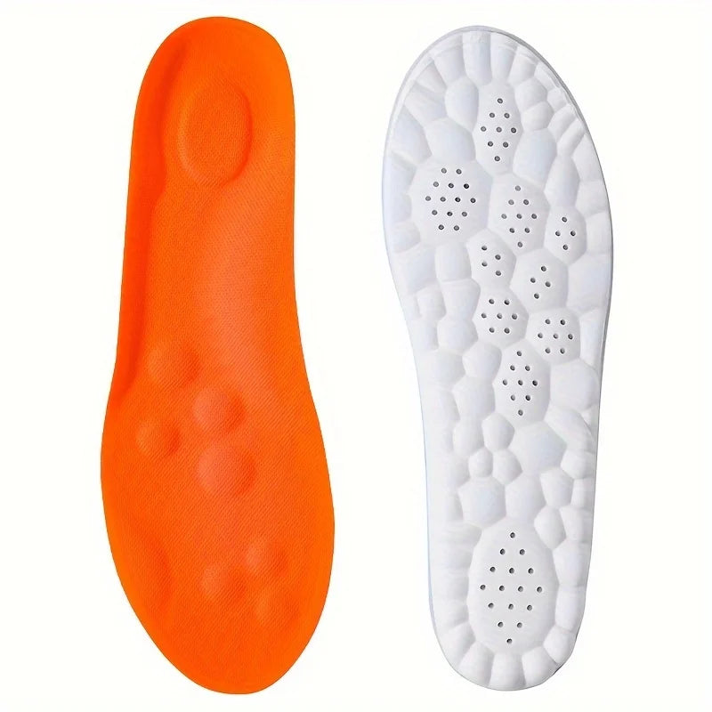 Evora Latex Sports Insoles – Cushioned Arch Support Insoles, Breathable & Odor-Control