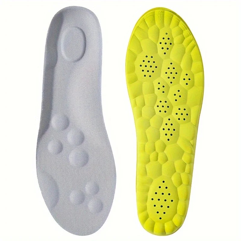 Evora Latex Sports Insoles – Cushioned Arch Support Insoles, Breathable & Odor-Control