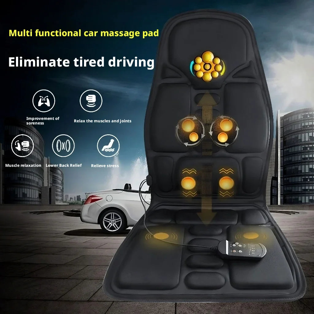 Evora Massage Seat Cushion – Heated Vibration Massager for Car, Home & Office
